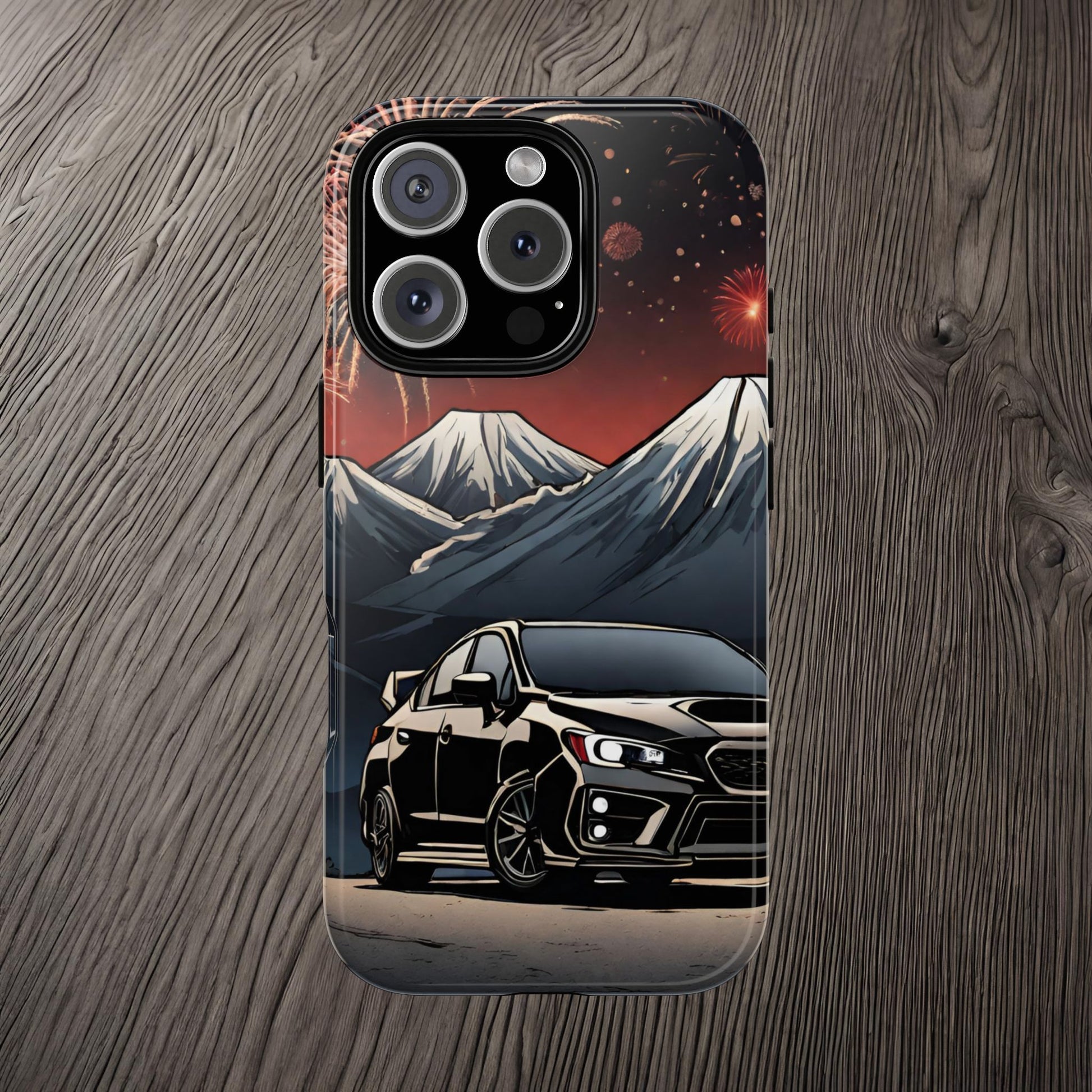 Subaru WRX/STI Fireworks-Dual Layer Ultra Tough Phone Case Printify by The Night Shift Automotive Apparel