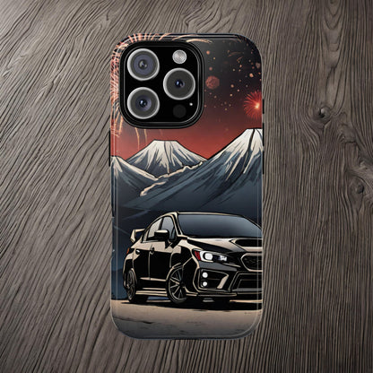 Subaru WRX/STI Fireworks-Dual Layer Ultra Tough Phone Case Printify by The Night Shift Automotive Apparel