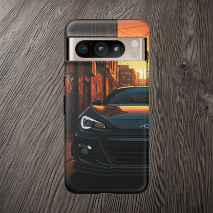 Subaru BRZ Street Life-Dual Layer Ultra Tough Phone Case Google Pixel 8 Pro Matte Printify by The Night Shift Automotive Apparel