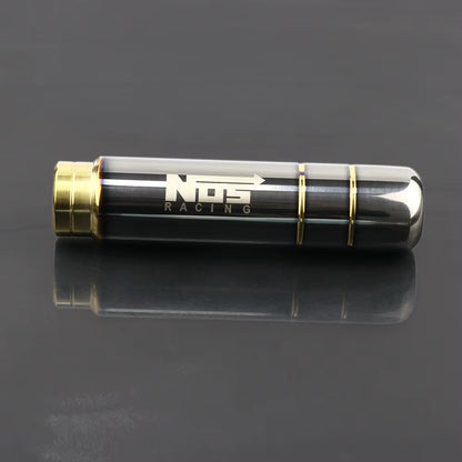 BRIDE/NOS Burnt Style Aluminum Shift Knob Gold Titanium Nos The Night Shift Performance Street Gear by The Night Shift Automotive Apparel
