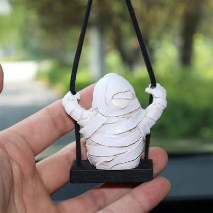 Mummy Rearview Mirror Swinging Pendant