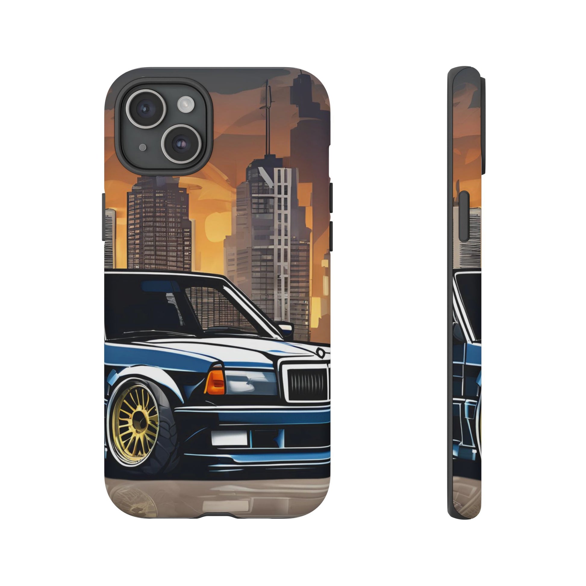 Mercedes Benz 190e Evo-Dual Layer Ultra Tough Phone Case Printify by The Night Shift Automotive Apparel
