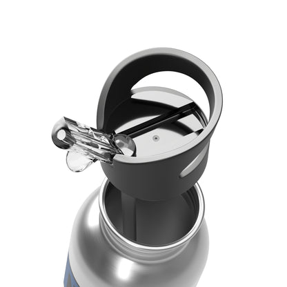 Stainless Steel Water Bottle With Straw, 20oz Printify by The Night Shift Automotive Apparel