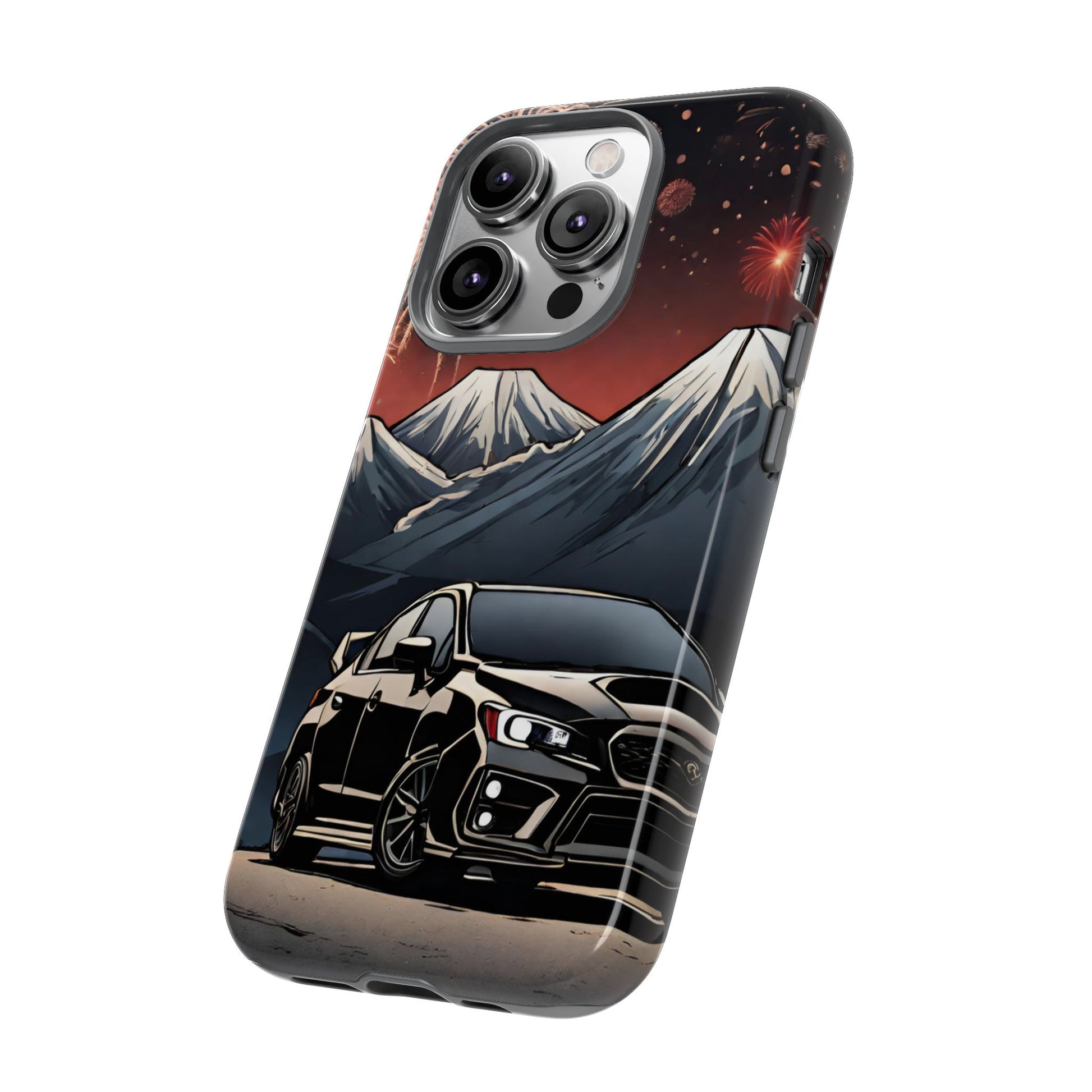 Subaru WRX/STI Fireworks-Dual Layer Ultra Tough Phone Case Printify by The Night Shift Automotive Apparel