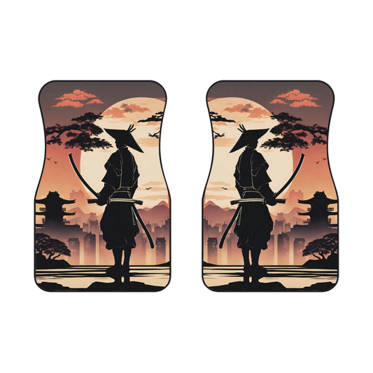 The Way Of The Samurai-Premium, High Quality Car Floor Mats (Set of 2 Front Floor Mats) 2x Front mats Printify by The Night Shift Automotive Apparel