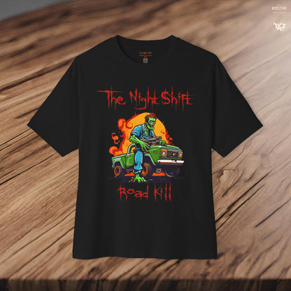 Zombie Road Kill-Premium, Ultra Soft Unisex Oversized Boxy Tee Printify by The Night Shift Automotive Apparel