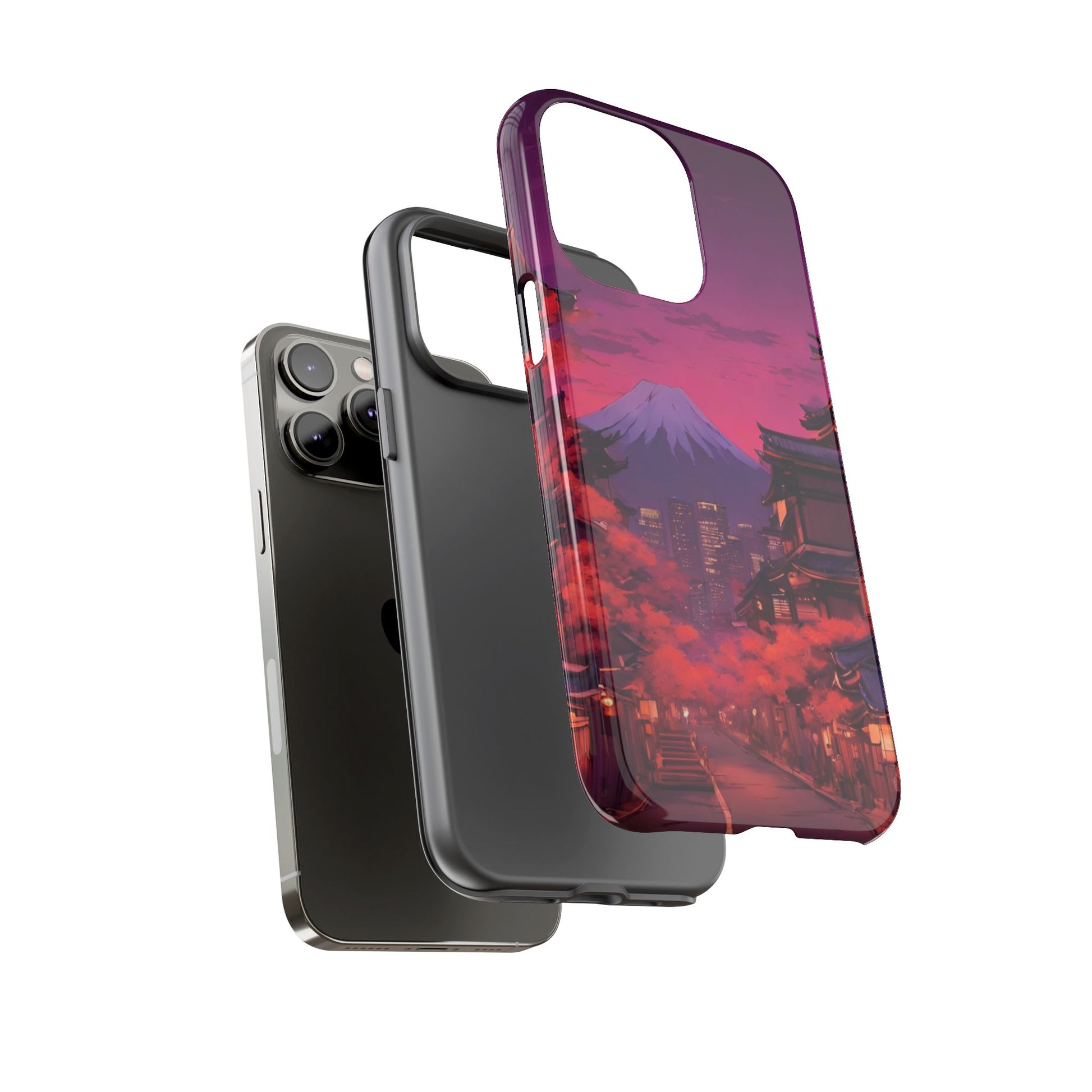 Traditional Japanese Village Countryside-Dual Layer Ultra Tough Phone Case Printify by The Night Shift Automotive Apparel