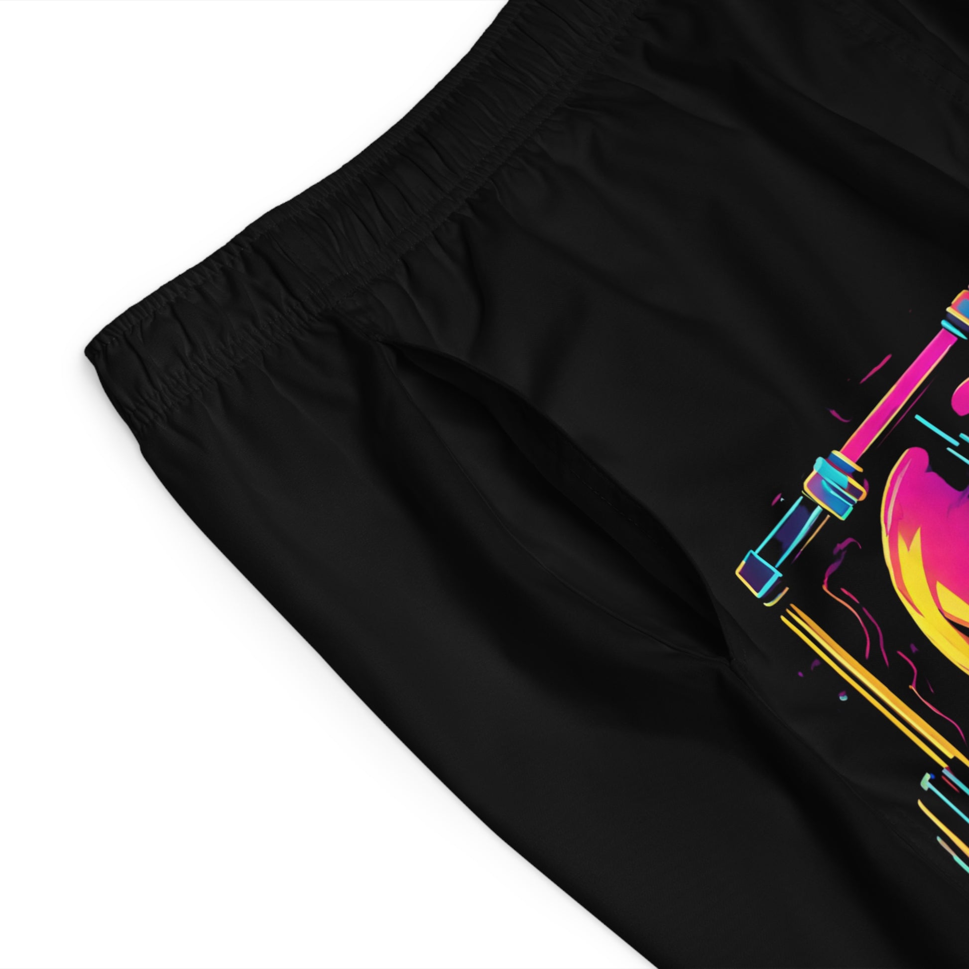Dopamine Fiend - Men's Relaxed Fit Board Shorts Printify by The Night Shift Automotive Apparel