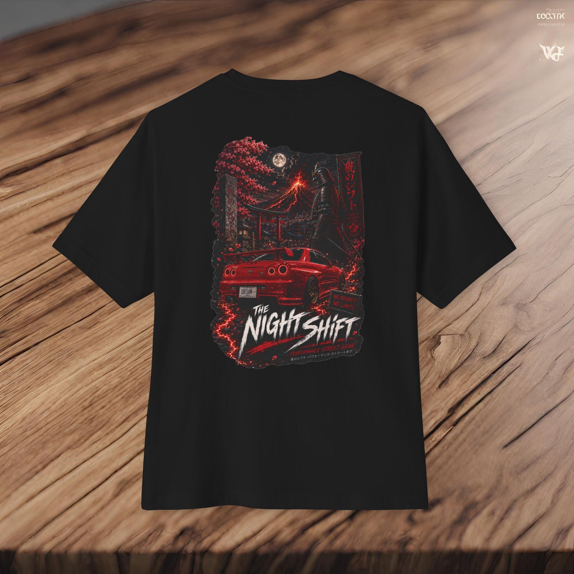 Nissan Skyline R34 Owners Custom-Premium, Ultra Soft Unisex Oversized Boxy Tee Printify by The Night Shift Automotive Apparel