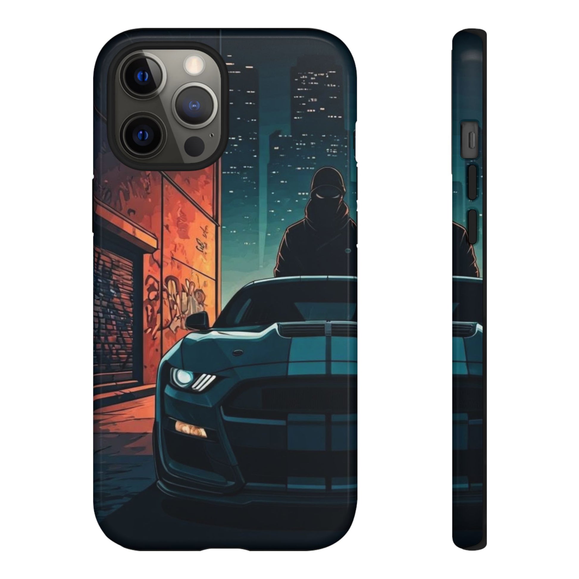 Ford Mustang Shelby GT350 Street Life-Dual Layer Ultra Tough Phone Case iPhone 12 Pro Max Glossy Printify by The Night Shift Automotive Apparel
