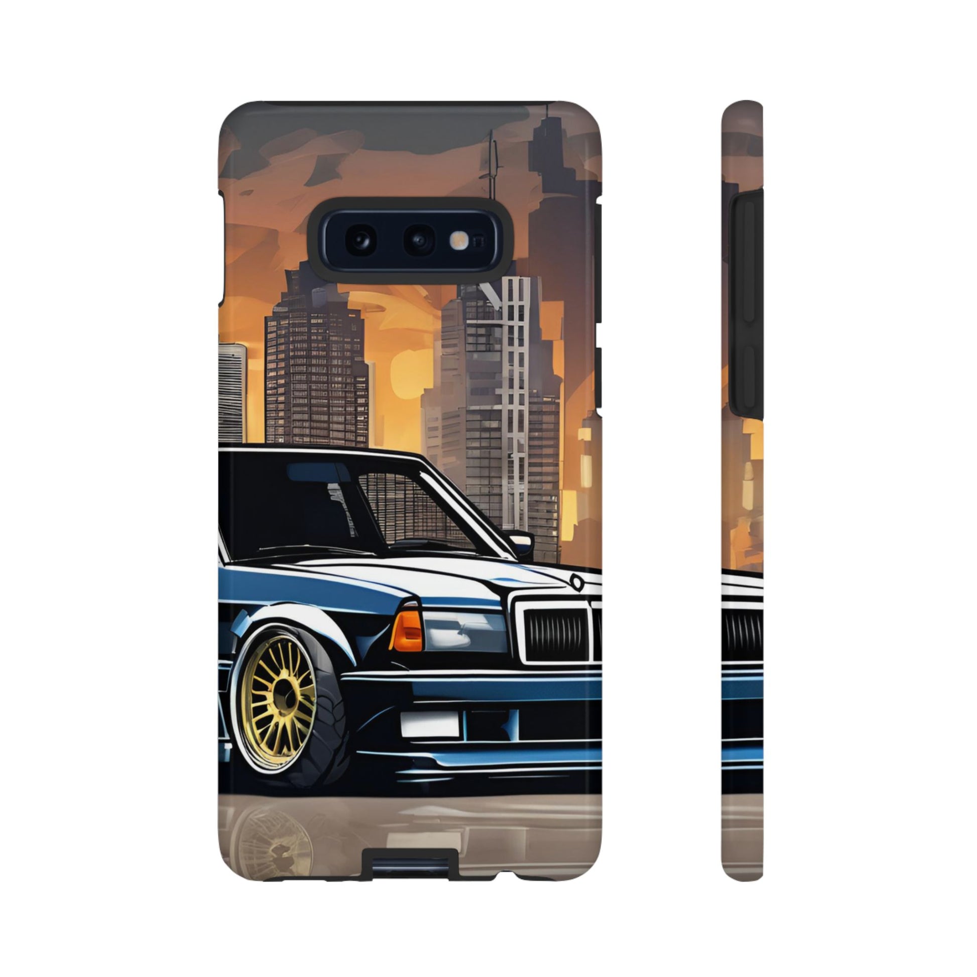Mercedes Benz 190e Evo-Dual Layer Ultra Tough Phone Case Samsung Galaxy S10E Glossy Printify by The Night Shift Automotive Apparel