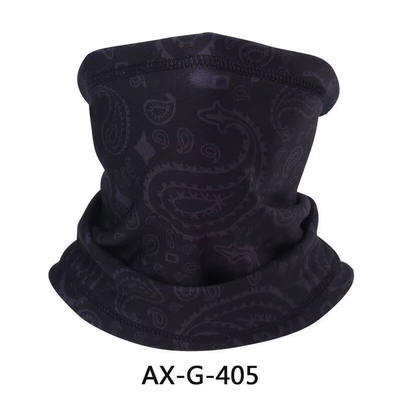 Skull Bandana Fleece Neck Gaiter Half Face Mask
