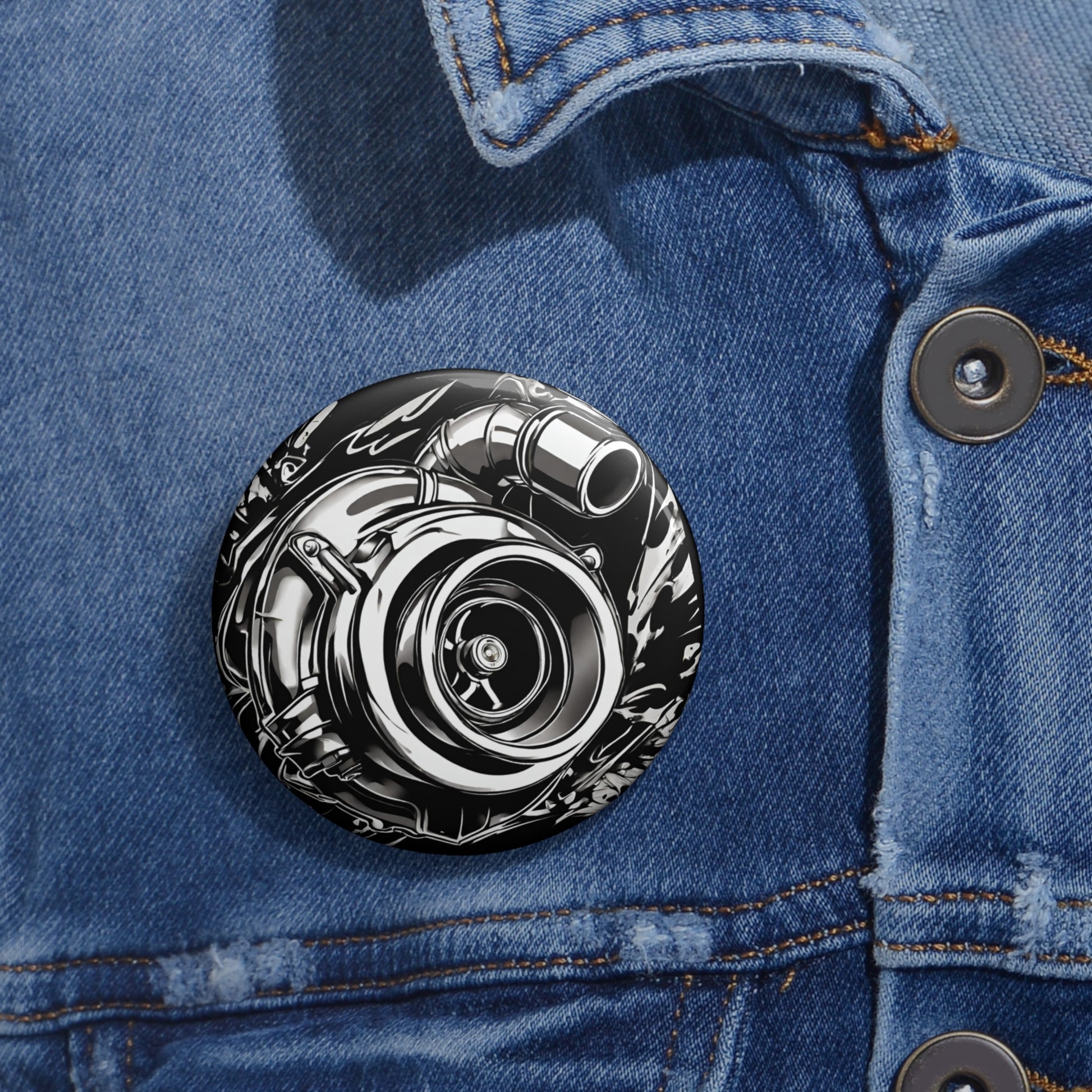 Station Nation Pin Printify by The Night Shift Automotive Apparel