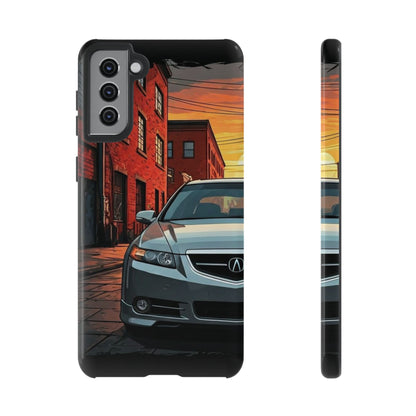 Acura TL Street Life-Dual Layer Ultra Tough Phone Case Samsung Galaxy S21 Plus Glossy Printify by The Night Shift Automotive Apparel