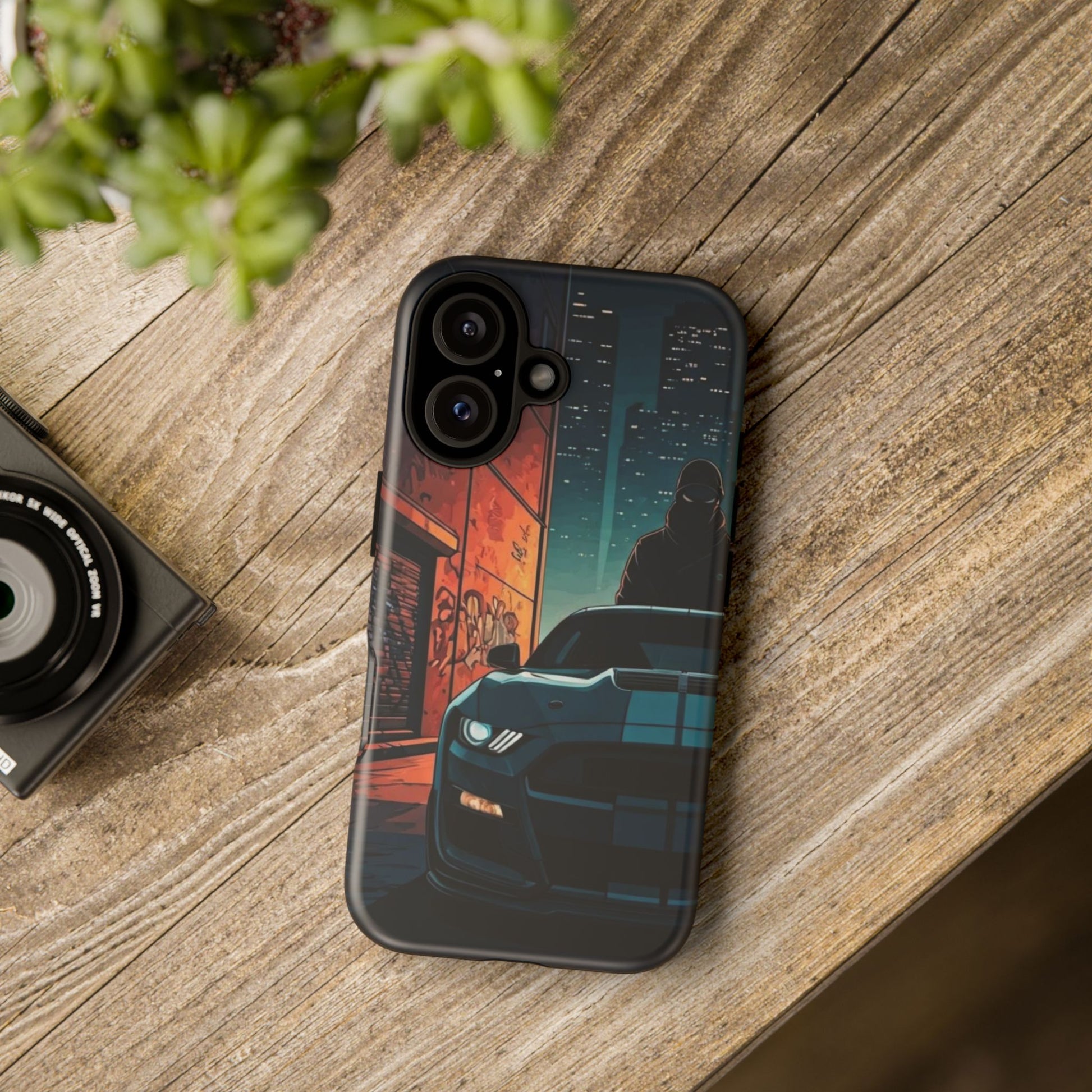 Ford Mustang Shelby GT350 Street Life-Dual Layer Ultra Tough Phone Case iPhone 16 Matte Printify by The Night Shift Automotive Apparel