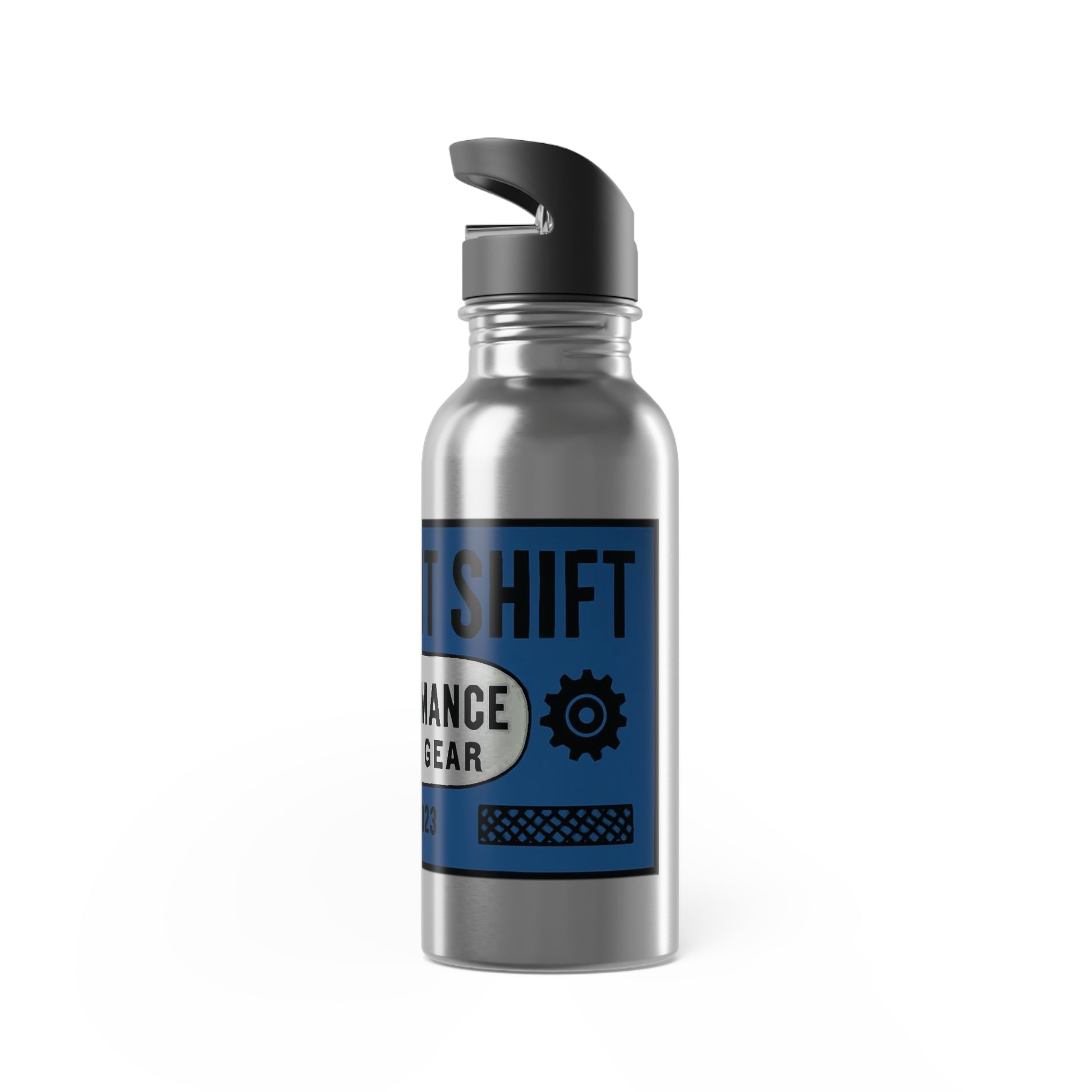 Stainless Steel Water Bottle With Straw, 20oz Printify by The Night Shift Automotive Apparel