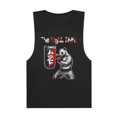 Panda Boxing Champ - Premium Unisex Barnard Tank Top Black Printify by The Night Shift Automotive Apparel