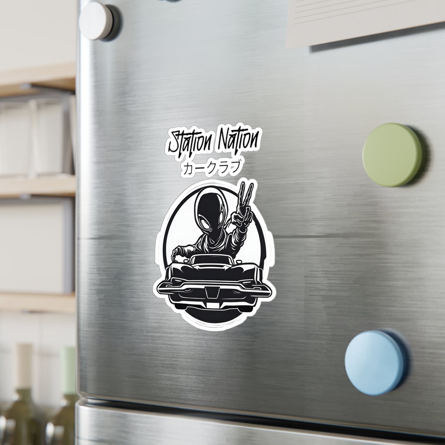 Kiss-Cut Vinyl Decals Printify by The Night Shift Automotive Apparel