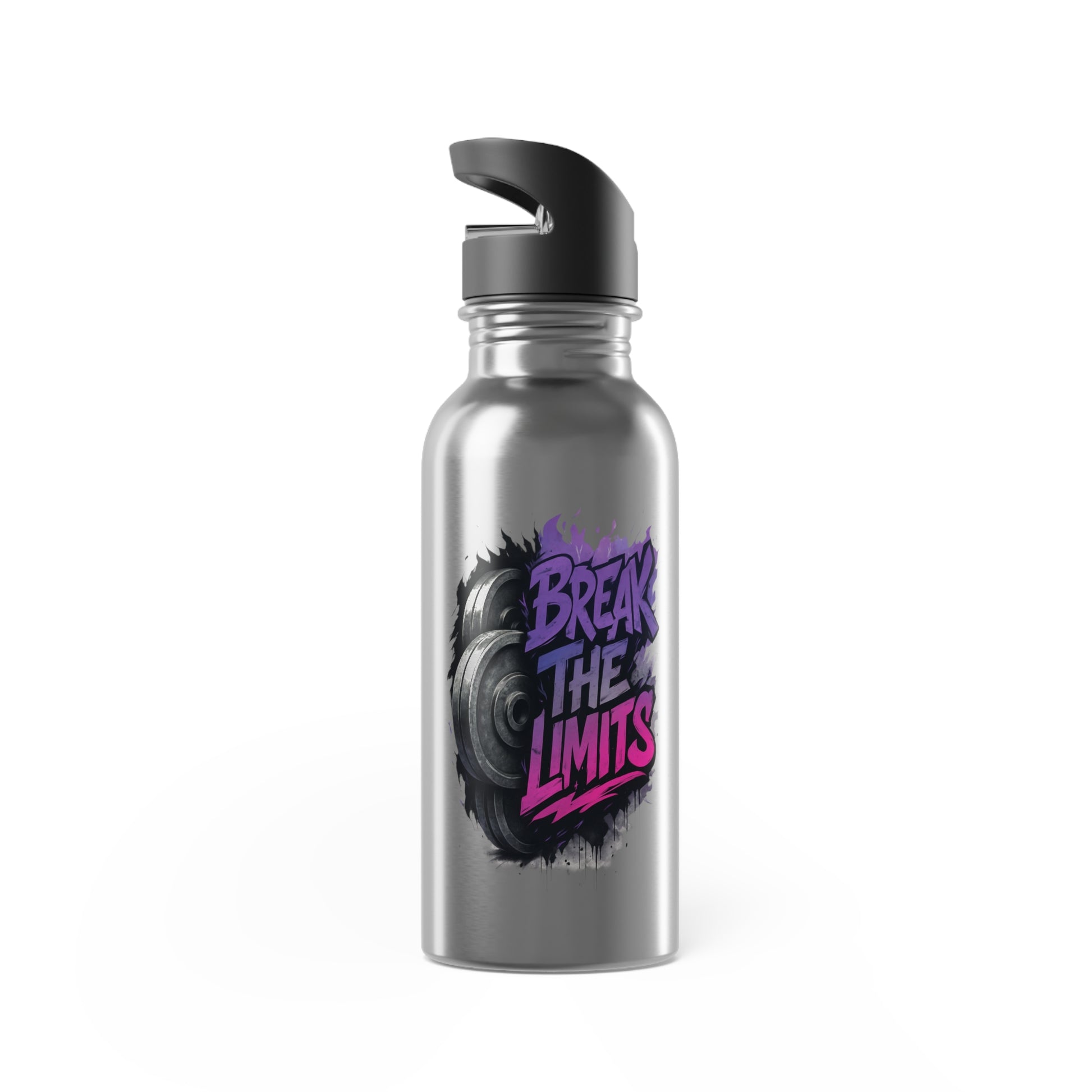 Stainless Steel Water Bottle With Straw, 20oz Printify by The Night Shift Automotive Apparel