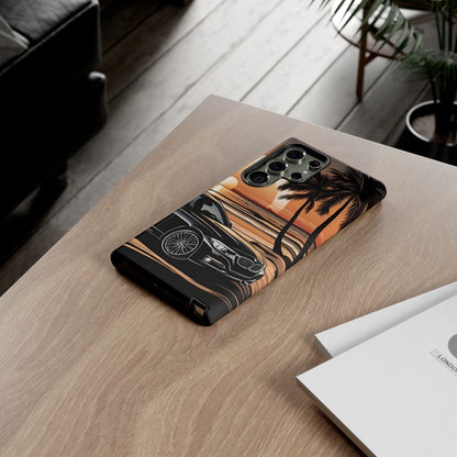 BMW Sunset On The Beach-Dual Layer Ultra Tough Phone Case Samsung Galaxy S23 Ultra Matte Printify by The Night Shift Automotive Apparel