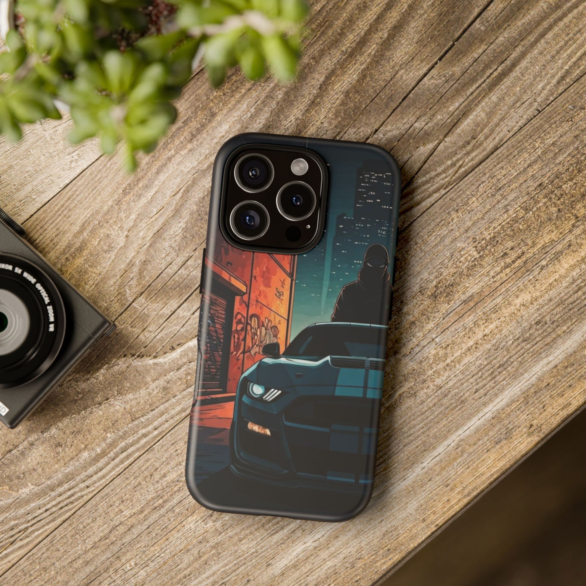Ford Mustang Shelby GT350 Street Life-Dual Layer Ultra Tough Phone Case iPhone 16 Pro Matte Printify by The Night Shift Automotive Apparel