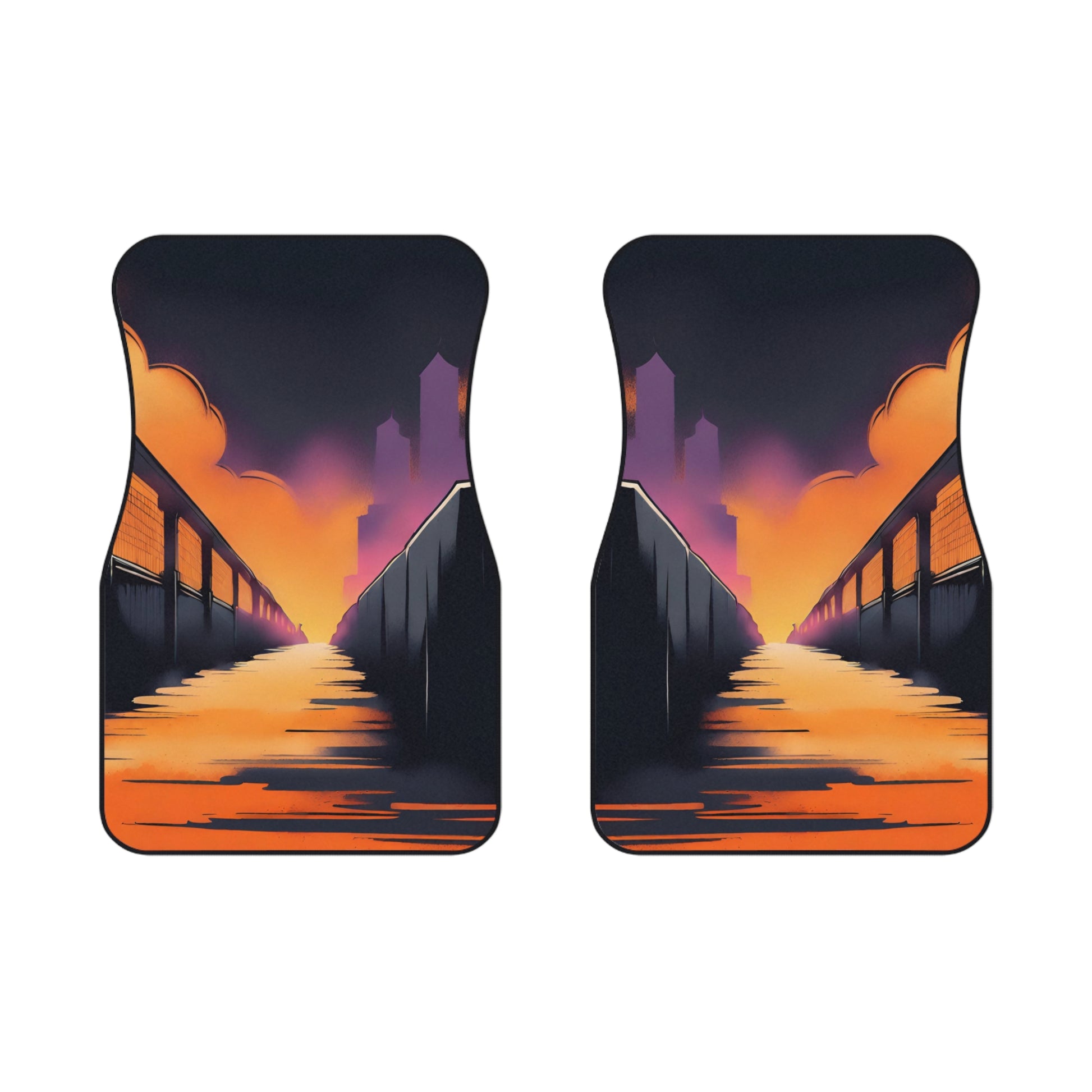 Street Life-Premium, High Quality Car Floor Mats (Set of 2 Front Floor Mats) 2x Front mats Printify by The Night Shift Automotive Apparel