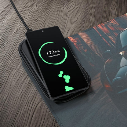 Mitsubishi 3000GT VR4 Street Life-LED Gaming Mouse Pad with Wireless Charging Printify by The Night Shift Automotive Apparel