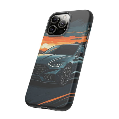 Hyundai Sonata-Sunset Drive-Dual Layer Ultra Tough Phone Case Printify by The Night Shift Automotive Apparel