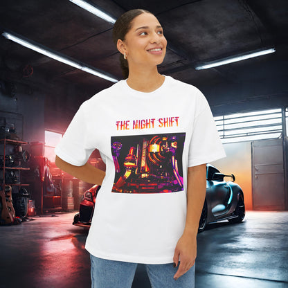 M20B30 Synthwave-Premium, Ultra Soft Unisex Oversized Boxy Tee Printify by The Night Shift Automotive Apparel
