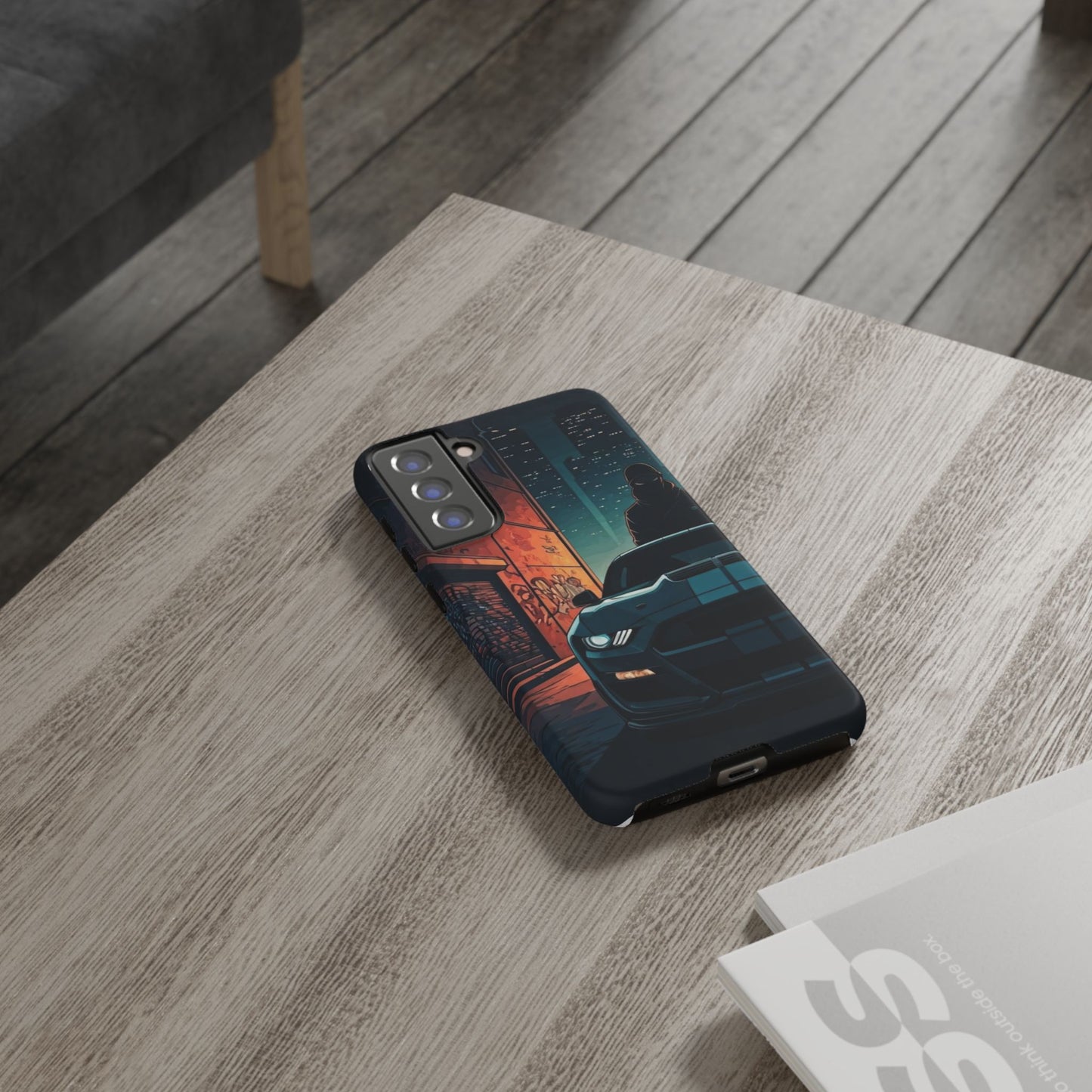 Ford Mustang Shelby GT350 Street Life-Dual Layer Ultra Tough Phone Case Samsung Galaxy S21 FE Matte Printify by The Night Shift Automotive Apparel