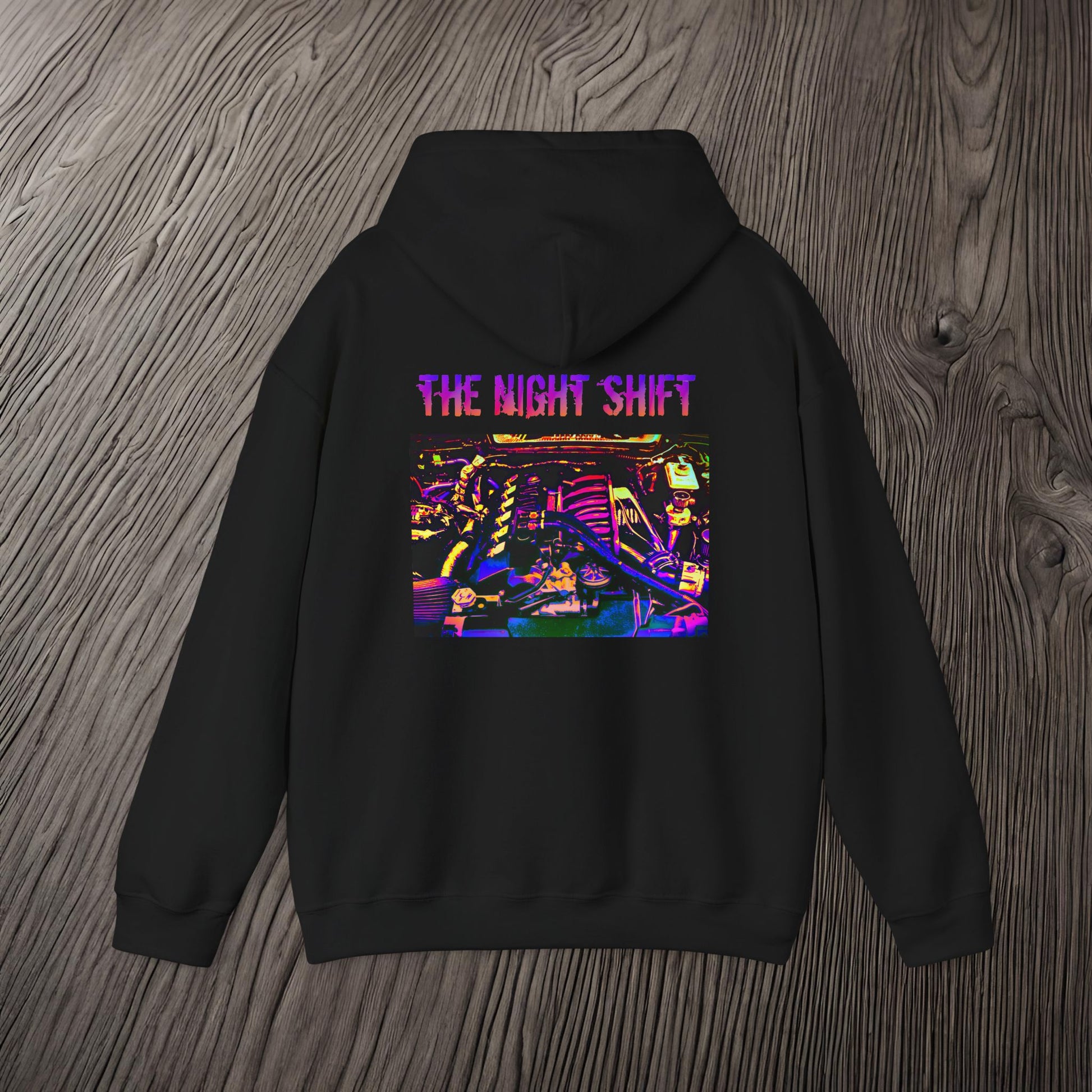 S50B32 Synthwave-Premium, Ultra Soft Unisex Hoodie Printify by The Night Shift Automotive Apparel