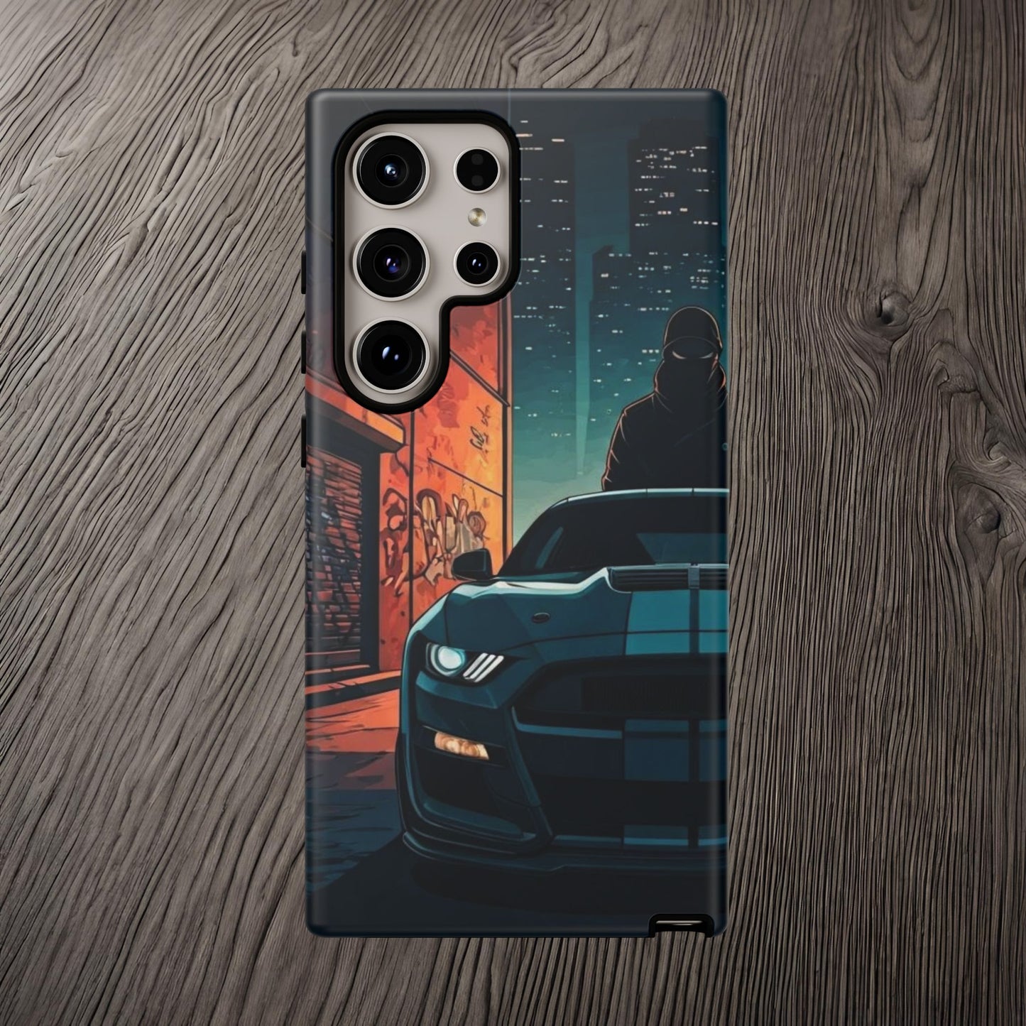 Ford Mustang Shelby GT350 Street Life-Dual Layer Ultra Tough Phone Case Samsung Galaxy S24 Ultra Matte Printify by The Night Shift Automotive Apparel