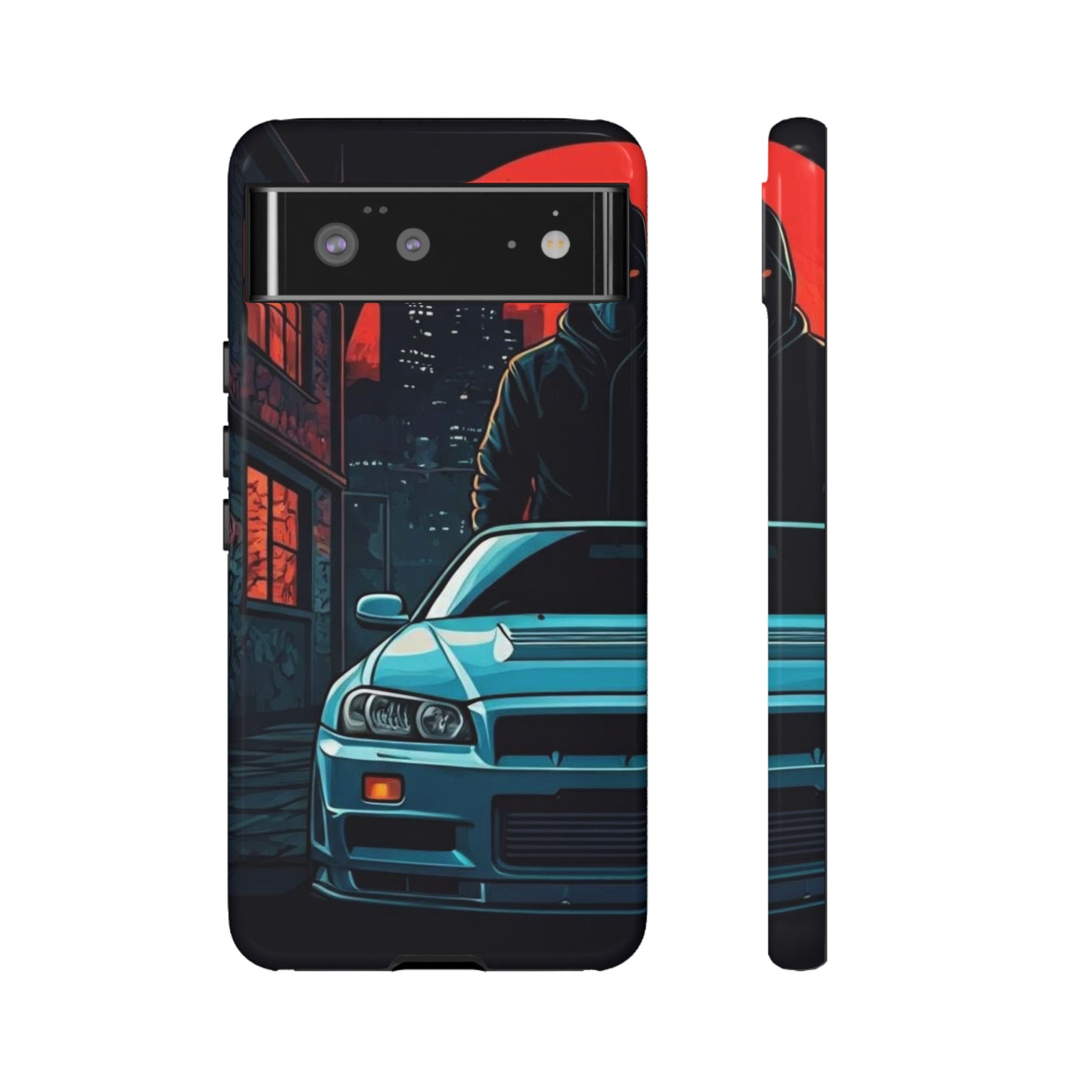 Nissan Skyline R34 Street Life-Dual Layer Ultra Tough Phone Case Printify by The Night Shift Automotive Apparel