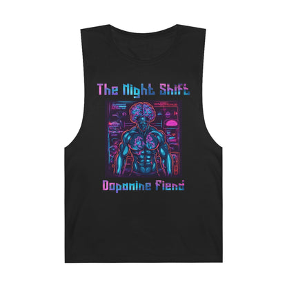 Dopamine Fiend - Premium Unisex Barnard Tank Top Black Printify by The Night Shift Automotive Apparel