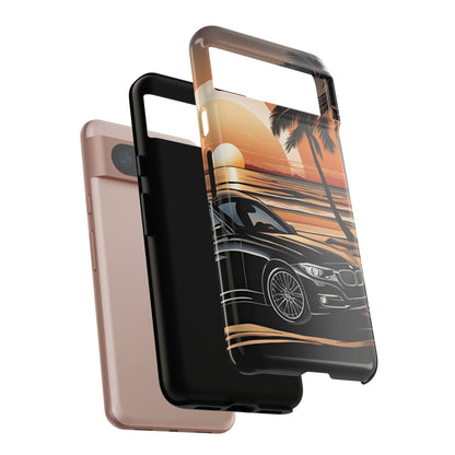 BMW Sunset On The Beach-Dual Layer Ultra Tough Phone Case Printify by The Night Shift Automotive Apparel