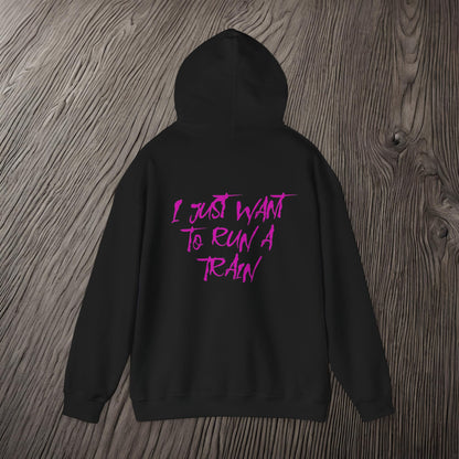 I Just Want To Run A Train-Ultra Soft, Premium Hoodie Printify by The Night Shift Automotive Apparel