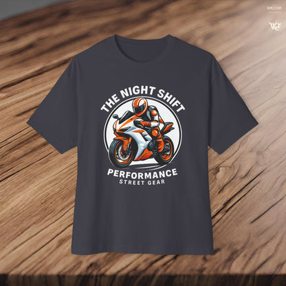 The Night Shift-Premium, Ultra Soft Unisex Oversized Boxy Tee