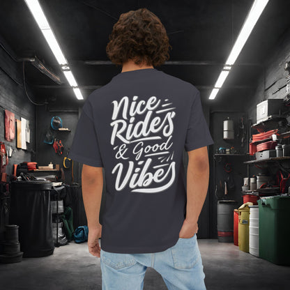 Station Nation-Premium, Ultra Soft Unisex Oversized Boxy Tee Printify by The Night Shift Automotive Apparel