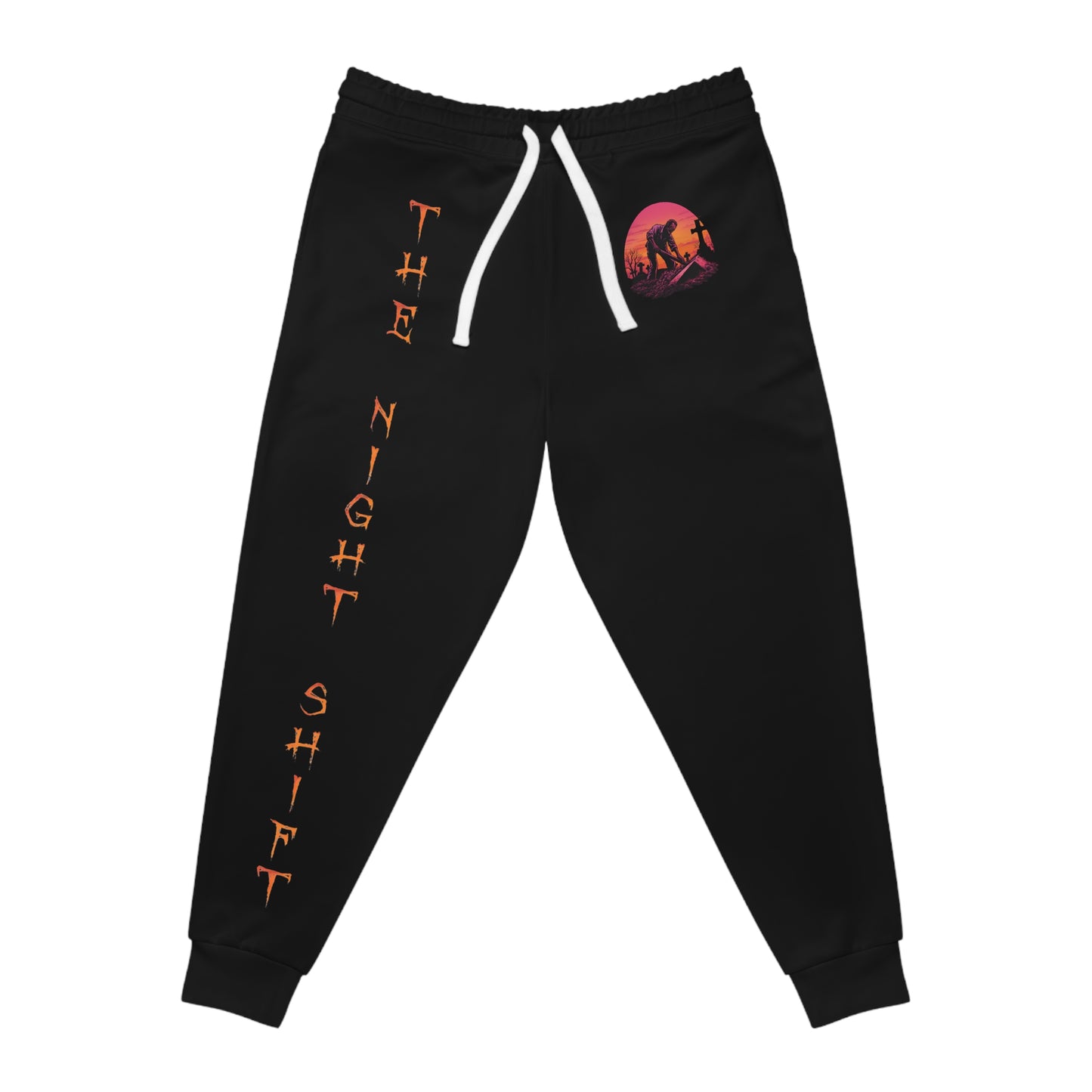 Drift, Shift Graveyard- Premium, Ultra Soft Athletic Joggers Printify by The Night Shift Automotive Apparel