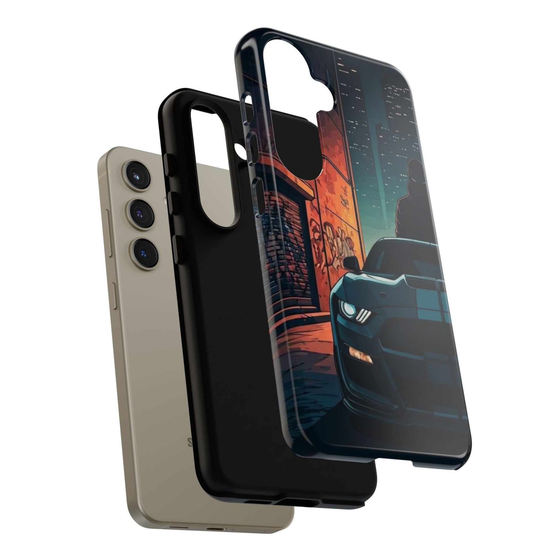 Ford Mustang Shelby GT350 Street Life-Dual Layer Ultra Tough Phone Case Printify by The Night Shift Automotive Apparel