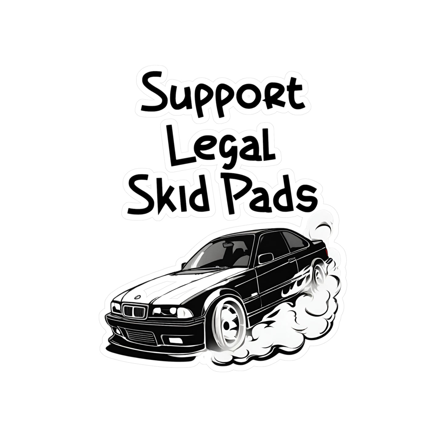 Kiss-Cut Vinyl Decals 6" x 8" Kiss-Cut Satin Printify by The Night Shift Automotive Apparel
