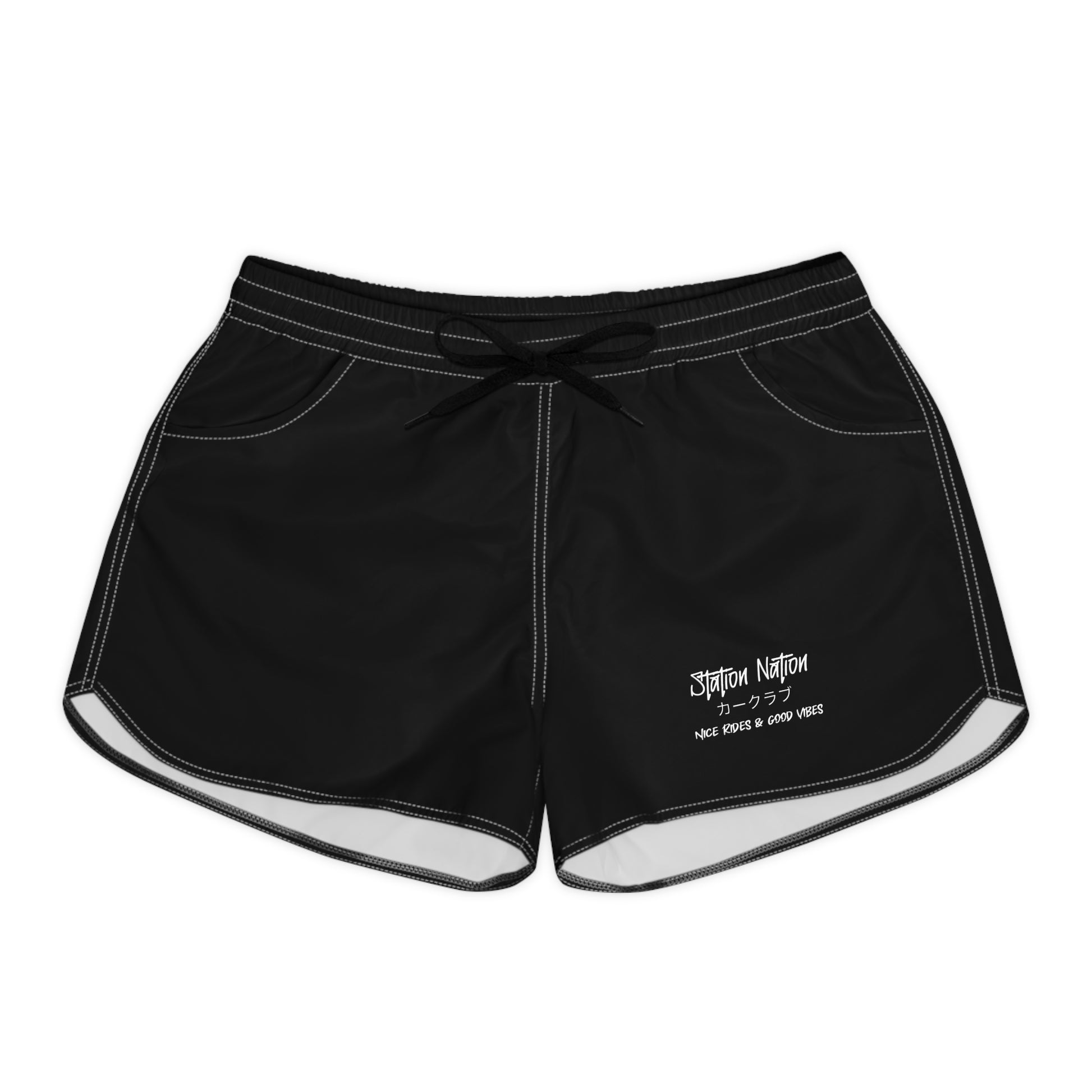 Station Nation-Stylish Women's Casual Shorts Printify by The Night Shift Automotive Apparel