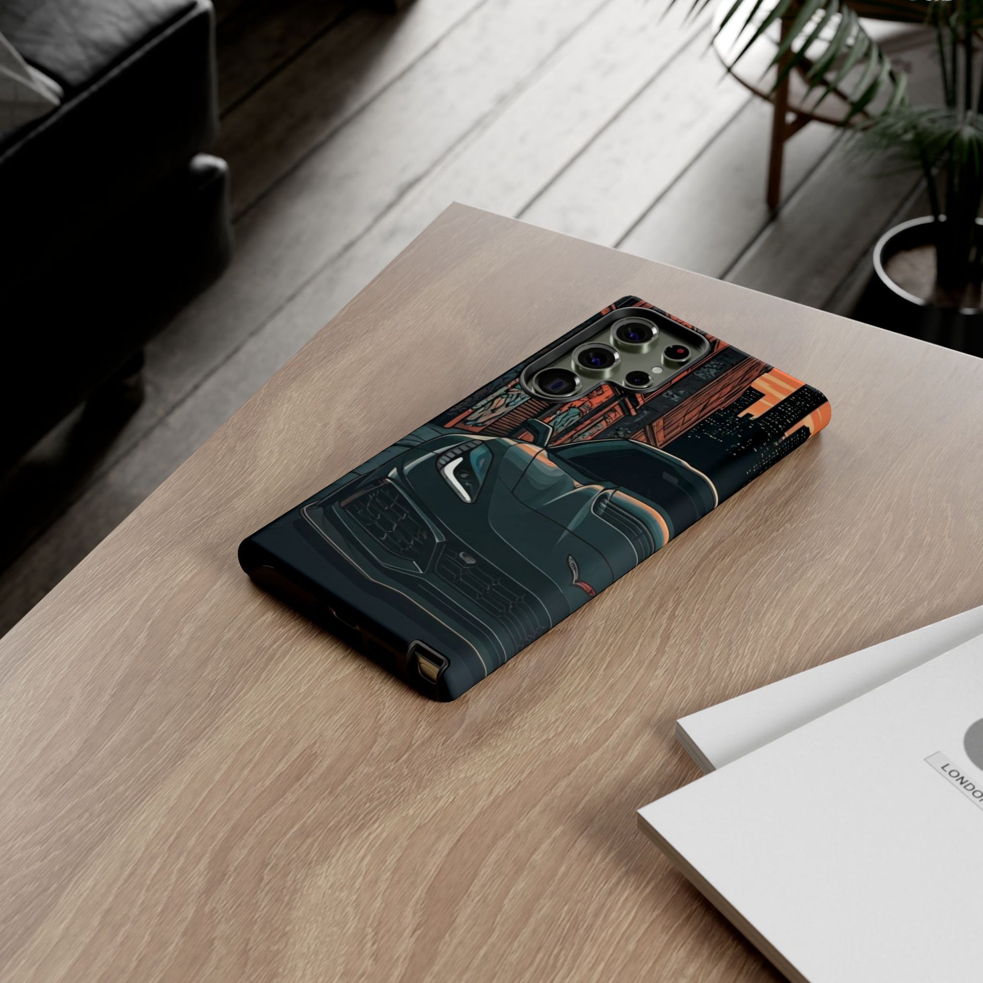 Chevy Corvette C7 Street Life-Dual Layer Ultra Tough Phone Case Samsung Galaxy S23 Ultra Matte Printify by The Night Shift Automotive Apparel