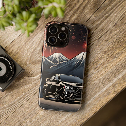 Subaru WRX/STI Fireworks-Dual Layer Ultra Tough Phone Case iPhone 16 Pro Max Glossy Printify by The Night Shift Automotive Apparel