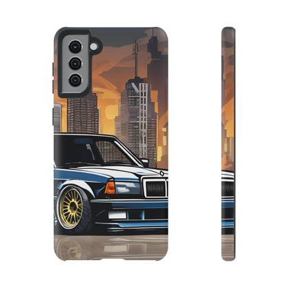 Mercedes Benz 190e Evo-Dual Layer Ultra Tough Phone Case Samsung Galaxy S21 Plus Matte Printify by The Night Shift Automotive Apparel