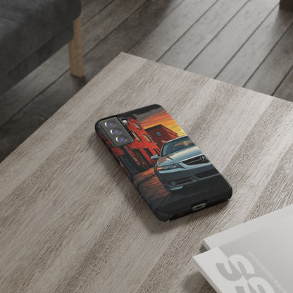 Acura TL Street Life-Dual Layer Ultra Tough Phone Case Samsung Galaxy S21 FE Glossy Printify by The Night Shift Automotive Apparel
