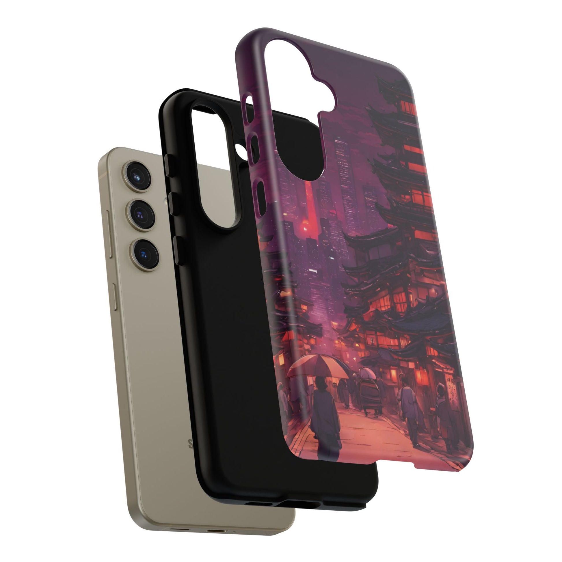 Traditional Japanese Village Countryside-Dual Layer Ultra Tough Phone Case Printify by The Night Shift Automotive Apparel