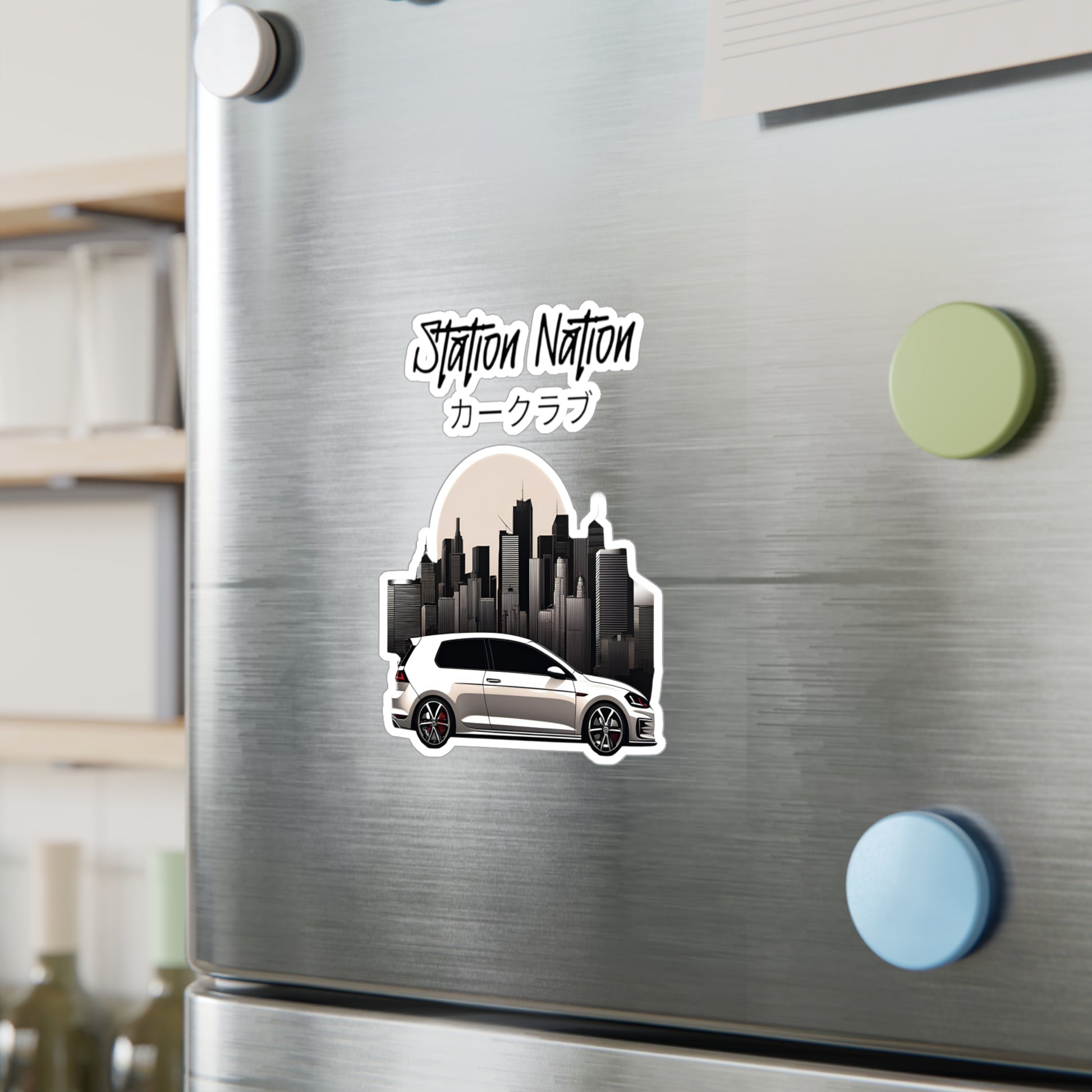 Kiss-Cut Vinyl Decals Printify by The Night Shift Automotive Apparel
