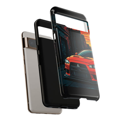 Mitsubishi Evo X Street Life-Dual Layer Ultra Tough Phone Case Printify by The Night Shift Automotive Apparel