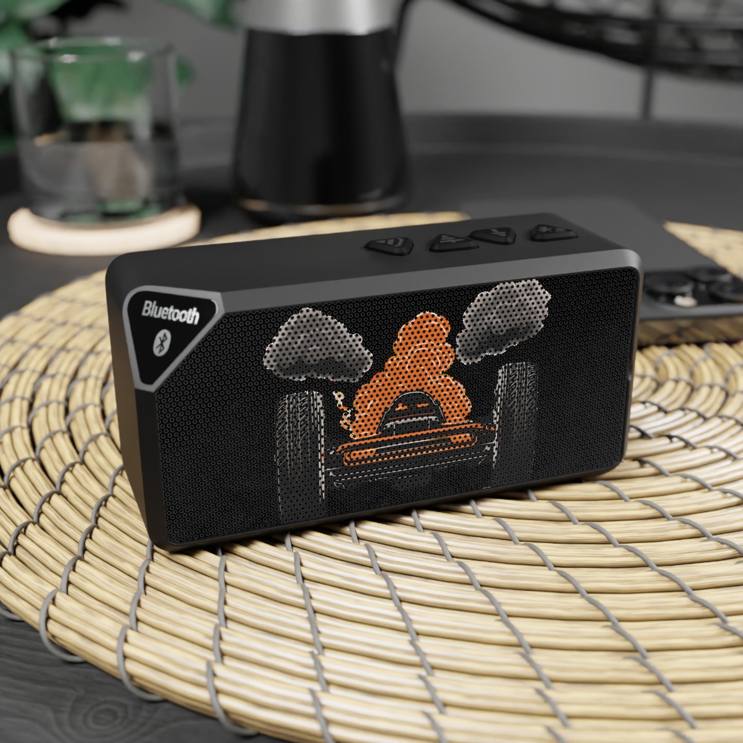 Big Wheels-Jabba Bluetooth Speaker 4.25" x 2.25" Black Printify by The Night Shift Automotive Apparel